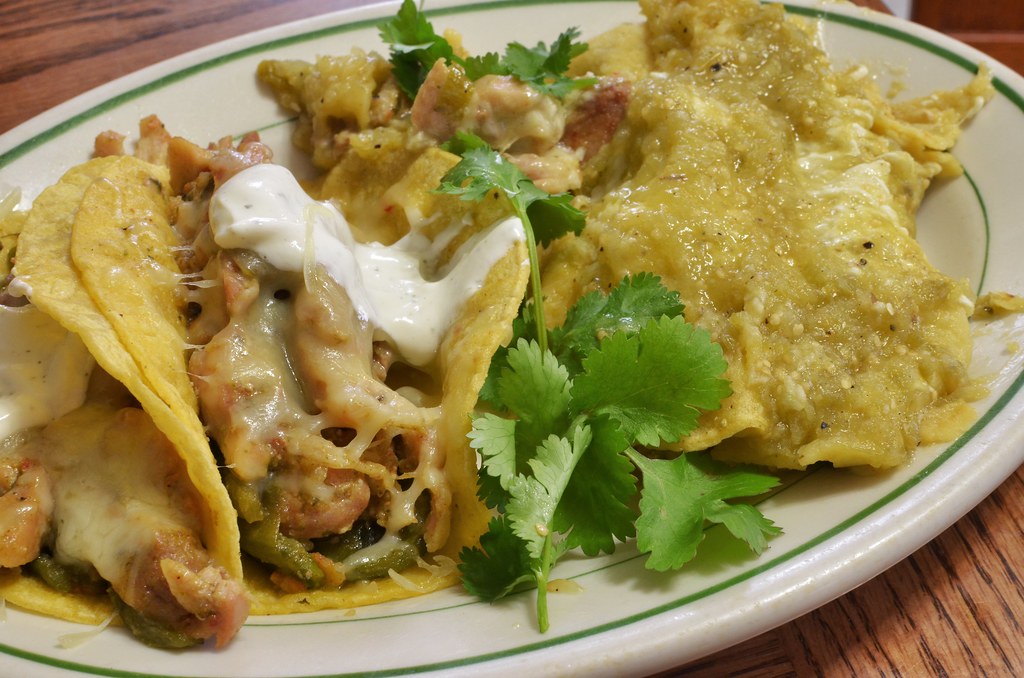Salsa Verde Chicken Tacos