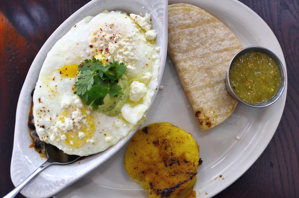 Salsa Verde Baked Eggs
